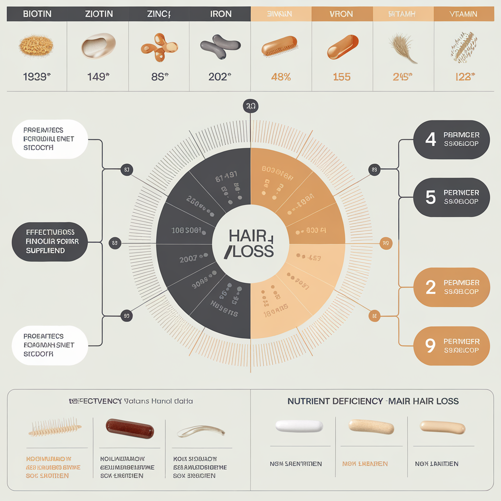 Hair Loss Supplements infographic - how it works